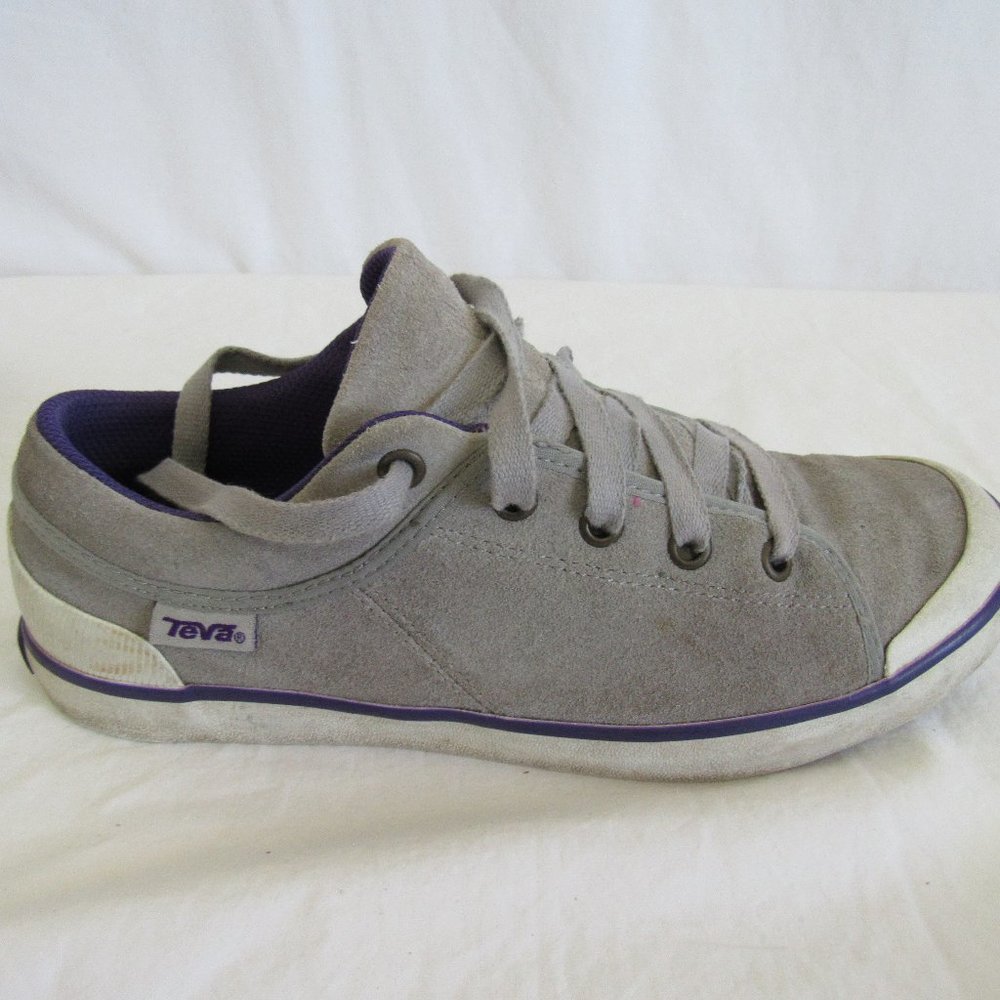 Teva FREEWHEEL Gray Suede Sneaker Women's 8